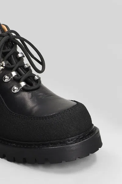 Our Legacy Ankle Boots With Round Toe And Lug Sole In Black
