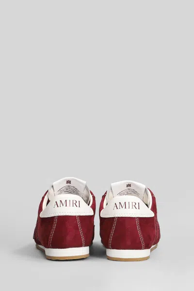 Amiri Pacific Flat Sneakers In Red Suede In Red