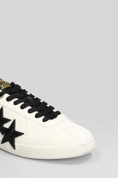 Amiri Croc-effect Leather Sneakers In White