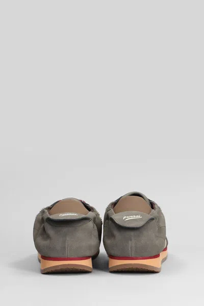 Puraai Sneakers In Grey Fabric In Gray