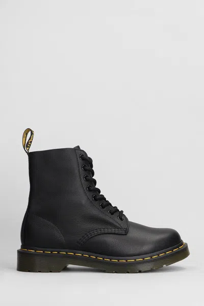 Dr. Martens 1460 Pascal Combat Boots In Black