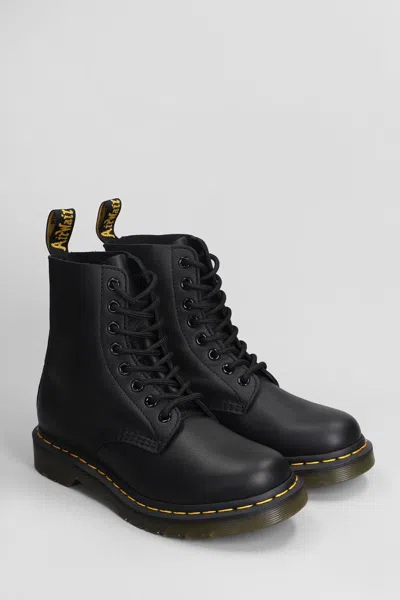 Dr. Martens 1460 Pascal Combat Boots In Black