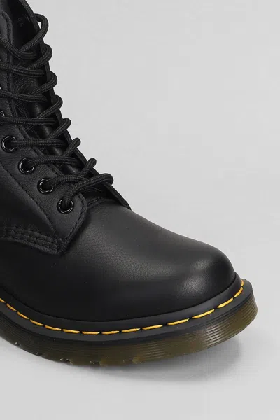 Dr. Martens 1460 Pascal Combat Boots In Black