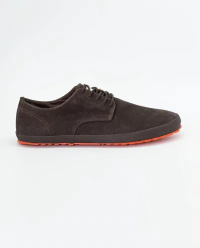 Let's Men's Suede Derby Shoes In Brown In Brown