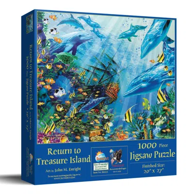 Sunsout A Return To Treasure Island 1000 Piece Jigsaw Puzzle For Adults In Blue