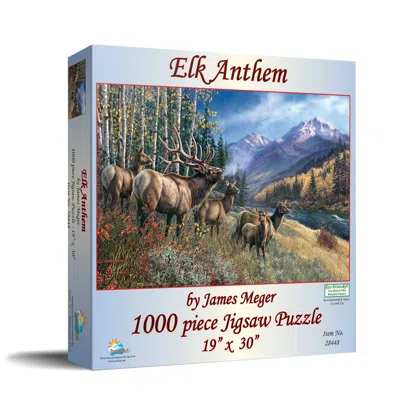 Sunsout Elk Anthem 1000 Piece Jigsaw Puzzle For Adults In Blue