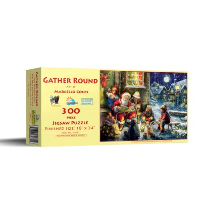 Sunsout Gather Round 300 Piece Jigsaw Puzzle For Adults Christmas In Gold