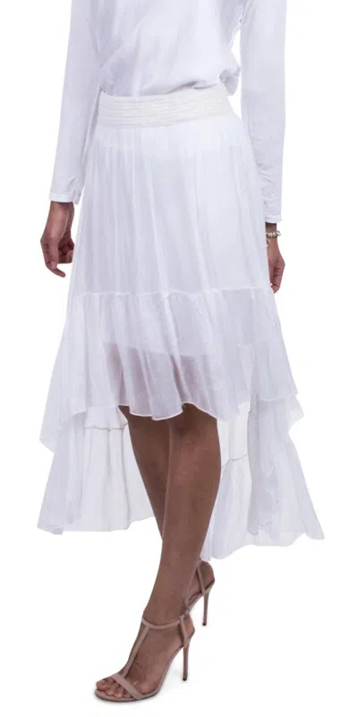 Gigi Moda Noemie Maxi Skirt In White In White