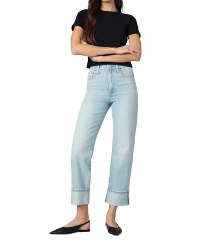 Joe's Jeans The Margot Cuffed Cropped Straight Jeans In Luxury In Multi