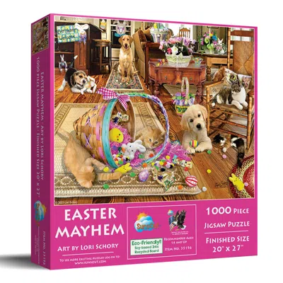 Sunsout Easter Mayhem 1000 Piece Jigsaw Puzzle For Adults In Pink