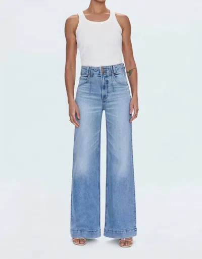 Pistola Lana High Rise Ultra Wide Jeans In Terrace In Blue