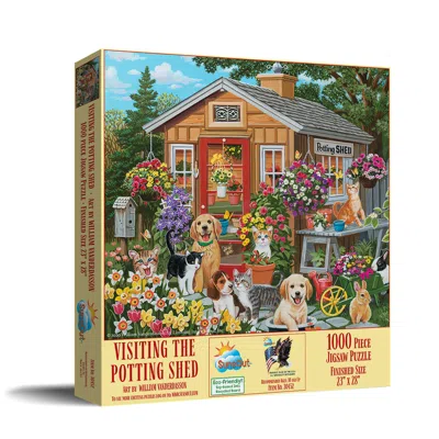 Sunsout Visiting The Potting Shed 1000 Piece Jigsaw Puzzle For Adults In Multi