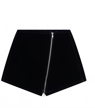 Hudson Women's Mini Wrap Skort In Black In Black