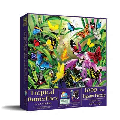 Sunsout Tropical Butterflies 1000 Piece Jigsaw Puzzle For Adults In Blue