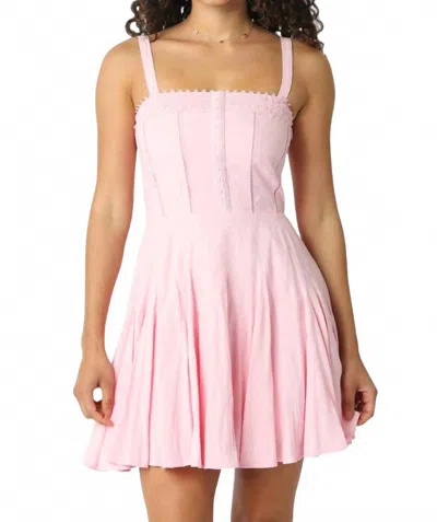 Olivaceous Fit & Flare Dress In Pink In Pink