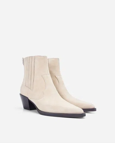 Rag & Bone Women's Dart Suede Western Boots In Macadamia In Neutral