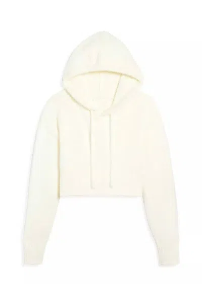 Katiejnyc Tween Winter Emery Knit Hoodie In White In Neutral
