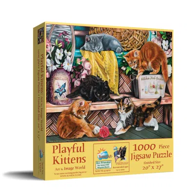 Sunsout Playful Kittens 1000 Piece Jigsaw Puzzle For Adults In Yellow