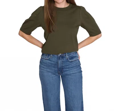 Frame Draped Femme Tee Top In Fatigue In Multi