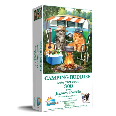 Sunsout Camping Buddies 300 Piece Jigsaw Puzzle For Adults In White