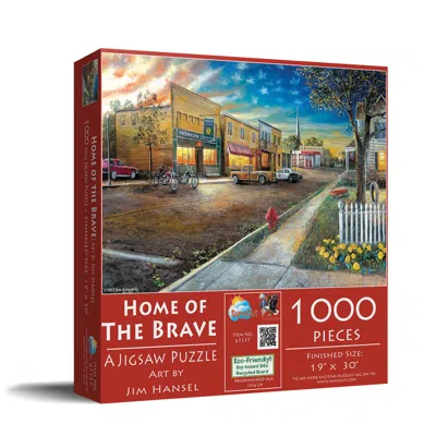 Sunsout Home Of The Brave 1000 Piece Jigsaw Puzzle For Adults In Red