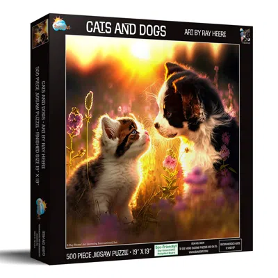 Sunsout Cats And Dogs 500 Piece Jigsaw Puzzle For Adults In Black