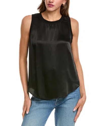 Michael Stars Shay Rib Binding Tank In Black