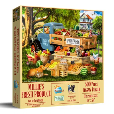 Sunsout Millie's Fresh Produce 500 Piece Jigsaw Puzzle For Adults In Multi