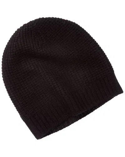 Hannah Rose Waffle Stitch Beanie In Brown