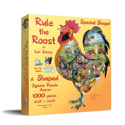Sunsout Rule The Roost 1000 Piece Jigsaw Puzzle For Adults Special Shape In Multi
