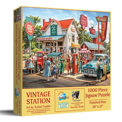 Sunsout Vintage Station 1000 Piece Jigsaw Puzzle For Adults In Yellow