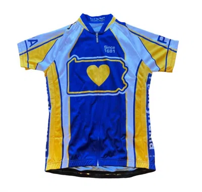It's In My Heart Women's Cycling Jersey In Pennsylvania In Blue