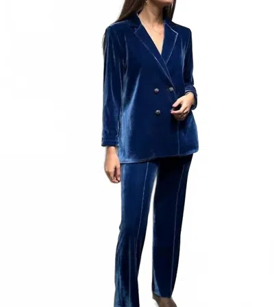 Vilagallo Carla Pants In Blue In Blue