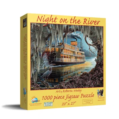 Sunsout Night On The River 1000 Piece Jigsaw Puzzle For Adults In Yellow