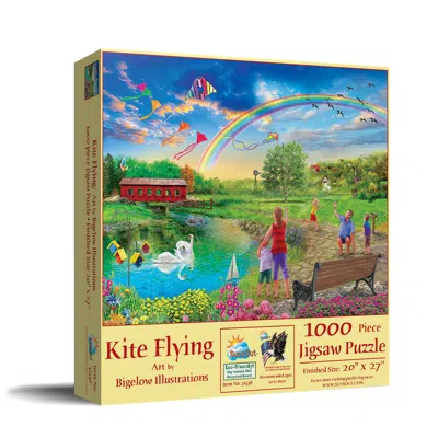 Sunsout Kite Flying 1000 Piece Jigsaw Puzzle For Adults In Multi