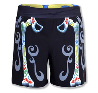 Inknburn Men's Calavera Running Shorts In Black In Black