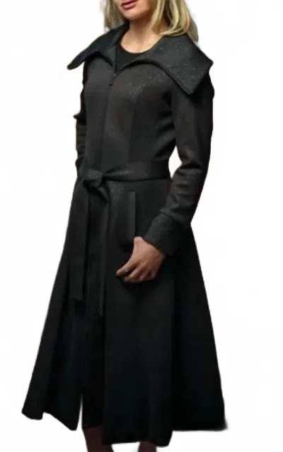 Samuel Dong Shirt Dress In Black In Black