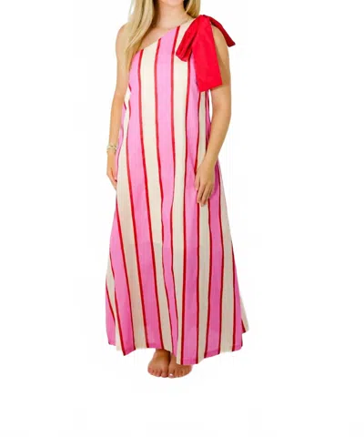Entro Dock Of The Bay Dress In Pink Multi In Multi