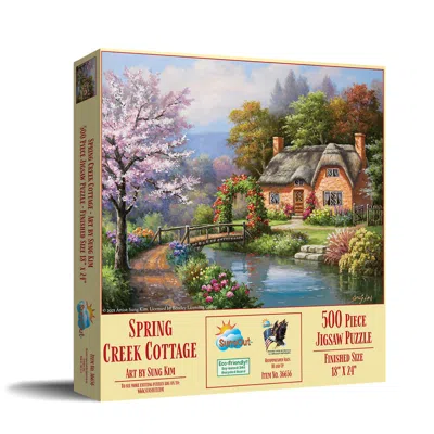 Sunsout Spring Creek Cottage 500 Piece Jigsaw Puzzle For Adults In Multi