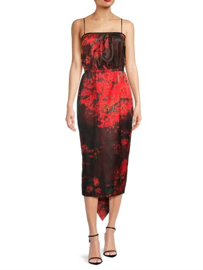 Hope For Flowers Chic Shift Dress In Firecracker In Brown