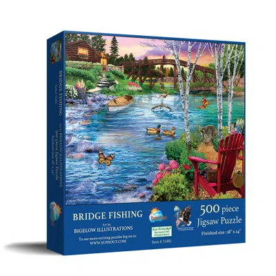 Sunsout Bridge Fishing 500 Piece Jigsaw Puzzle For Adults In Multi