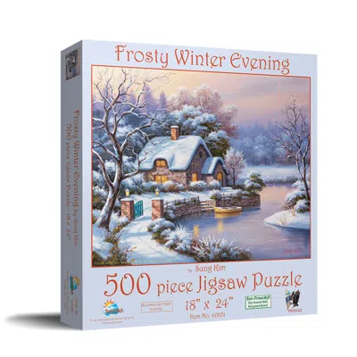 Sunsout Frosty Winter Evening 500 Piece Jigsaw Puzzle For Adults In Multi