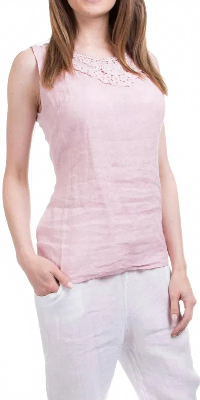 Gigi Moda Lolly Sleeveess Top In Pink In Pink