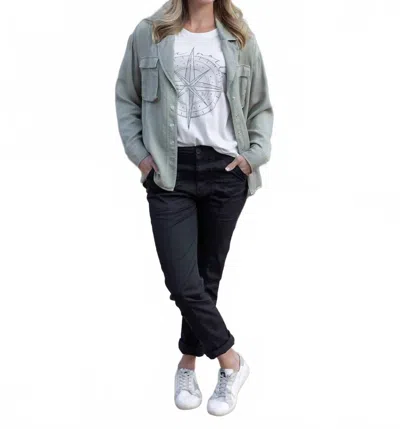 Grace & Lace Camper Cargo Pants In Black In Green