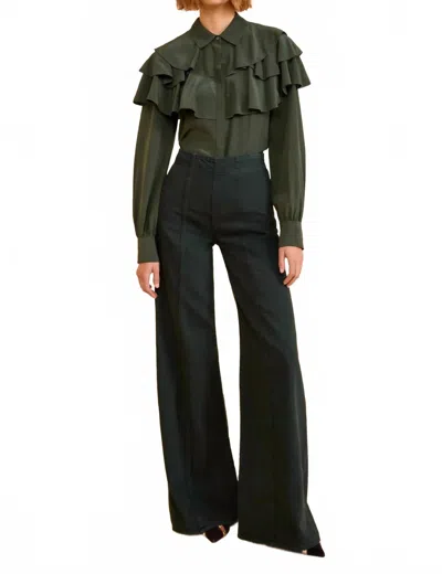 Ulla Johnson Bianca High Rise Jean In Hunter In Green