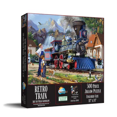 Sunsout Retro Train 500 Piece Jigsaw Puzzle For Adults In Multi