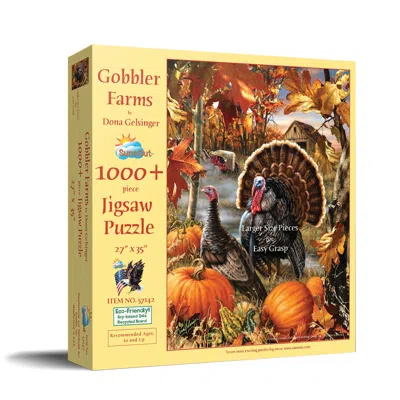 Sunsout Gobbler Farms 1000 Piece Jigsaw Puzzle For Adults Large Pieces Thanksgiving In Multi