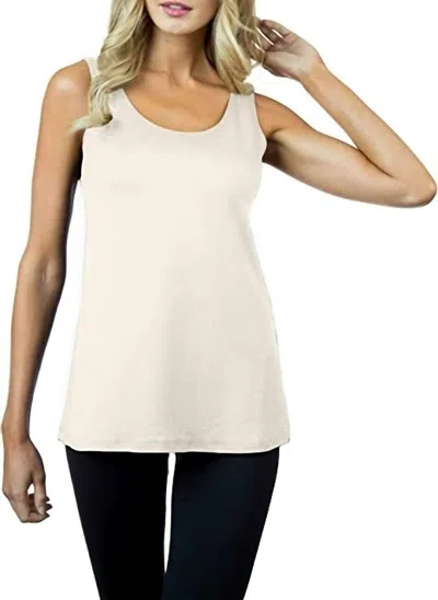 A'nue Miami A-line Tank Top In Pearl In White