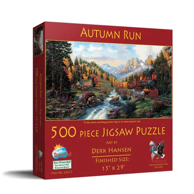 Sunsout Autumn Run 500 Piece Jigsaw Puzzle For Adults