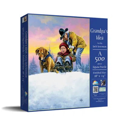 Sunsout Grandpa's Idea 500 Piece Jigsaw Puzzle For Adults Fathers Day In Multi